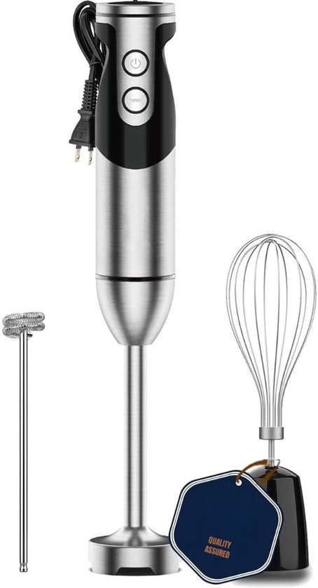 Thuys – Staafmixer Set – Braun – Met Hakmolen – 7cm x 7cm x 37cm – Zwart van Thuys