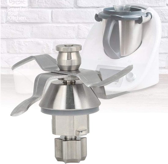 TM31 roestvrijstalen mengmes - vervangingsonderdeel voor blender - Thermomix-compatibele messenset - zilver
