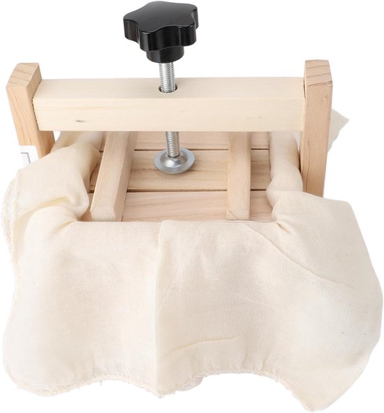 Tofu Maker Kit - Kaasmaker Persvorm - Zelf Tofu Maken - Vliegtuig Hout - 8.3 x 8.3 Inch