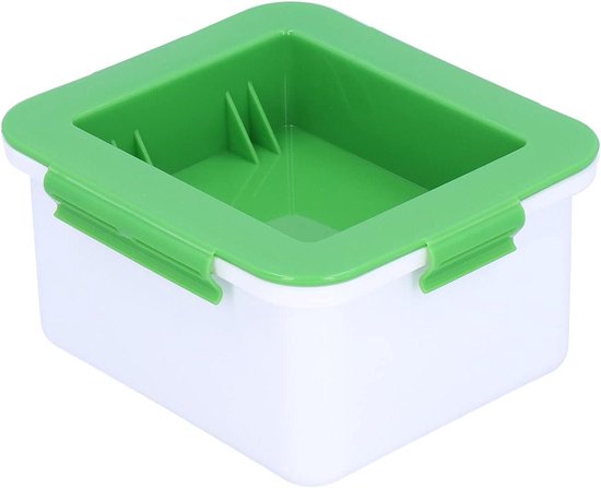 Tofu Pers - Tofu Maker - Tofu Bereiden - Drielaags Ontwerp - 40 g - Wit Groen