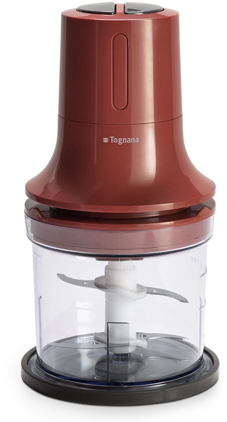 Tognana Porcellane D2DTU02IRRO elektrische hakmolen 0,5 l 400 W Rood van Merkloos