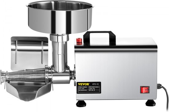 Tomatensaus Maker Tomatenpers 49x23x34,5 cm Elektrische Tomatenzeef 370W van TOM