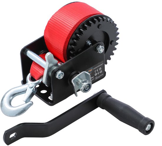 Tools Handmatige lier 600 lbs 270 kg met 6 m lange polyester riem voor aanhangers van boten, campers en maritieme toepassingen 325920