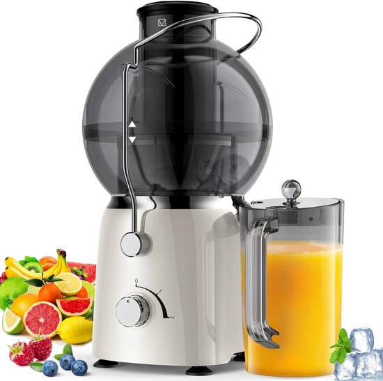 TopChoice® Slowjuicer - Juicer - Juice Maker - 1400W - Wit van Merkloos