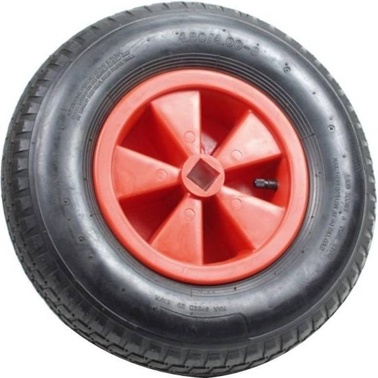 Topgear Skelterband - Aandrijfwiel 4 Kant Gat, 25 x 25 mm. , Wiel 4.80/4.00-8 , Wiel Skelter van Topgear