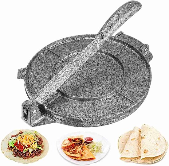 Tortilla Maker van Aluminium - Ideaal voor Tortilla's, Roti's en Empanada's - Duurzaam en Lichtgewicht Keukenaccessoire van Merkloos
