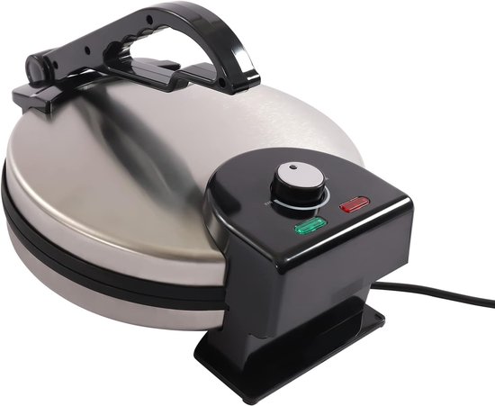 Tortilla Press met Automatische functie - Ideaal voor Taco's, Quesadilla's en Roti's - Gemaakt van Roestvrij Staal van Merkloos