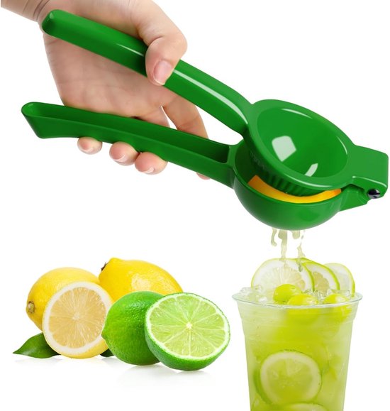 TOVBMUP Citruspers Handmatig - Sapcentrifuge Links- en Rechtshandig - Opvouwbaar & Vaatwasserbestendig - Geschikt voor Keuken, Bar en Restaurant - Aluminium - 1 Stuk 19,2x4cm