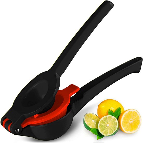TOVBMUP Limoenpers - Citroenpers - Citrusknijper - Handcitruspers - Handpers - Fruitpers - Zwart