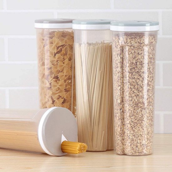 TRANKIELO® - Praktische Voedselopslagdoos – Voor Spaghetti, Pasta, Granen en Snacks – Duurzaam en Waterdicht – 10,5 x 28,7 cm – Willekeurige Kleur van TRANKIELO®