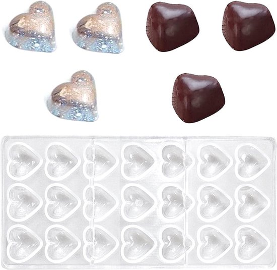 Transparante Chocoladevorm voor Cake en Jelly, Perfect voor DIY Handgemaakt, Bakken en Patissierij in de Keuken van Merkloos