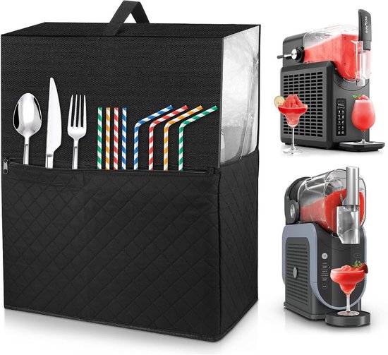 Transparante stofhoes voor ijsmachine - Bescherming tegen stof en vuil voor slushmachines (47 cm x 20 cm x 42 cm)