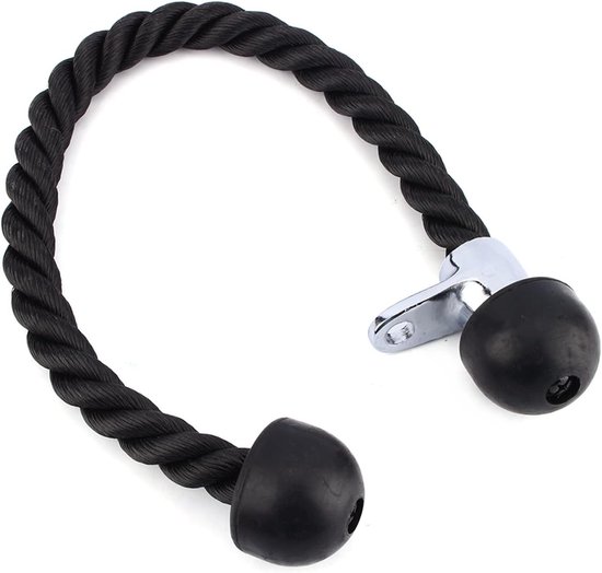 Triceps Pull Rope voor Effectieve Triceps Training, Geschikt voor Thuis en Gym, Sterk en Duurzaam met Swivel Eye en Nylon Materiaal van Merkloos