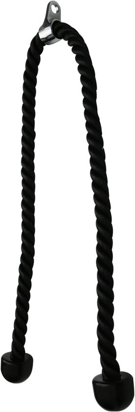 Triceps Touw van 140 cm voor Kabelmachines - Stevige Anti-Slip Grip voor Effectieve LAT Pull Workouts en Thuis Gym Training van Merkloos