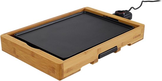 Tristar Bamboe Bakplaat - Bamboo Grill - Griddle - 36 x 26 cm - Zwart