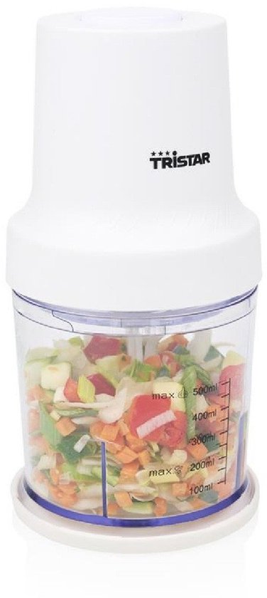 Tristar BL-4023 - Hakmolen 400W - 1L- RVS hakmes - Wit