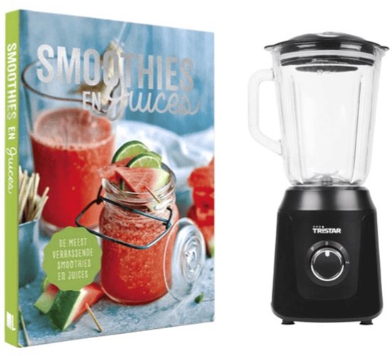 Tristar BL-4482 Smoothie Pakket - Blender 1L - 350W - Smoothiemaker & IJscrusher - Inclusief Receptenboek van Tristar