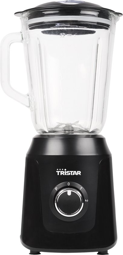 Tristar Blender 350W - BL-4482 - 1L - Smoothiemaker en ijscrusher - Zwart van Tristar
