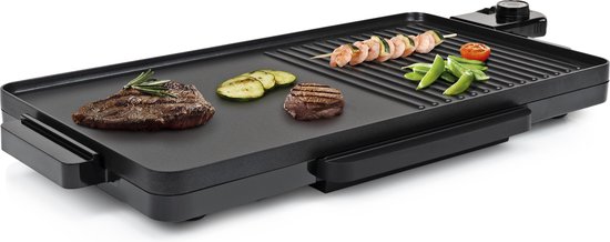 Tristar BP-2750 Bakplaat Modern design - Groot bakoppervlak 49 x 27 cm - Geschikt voor op de camping - BBQ