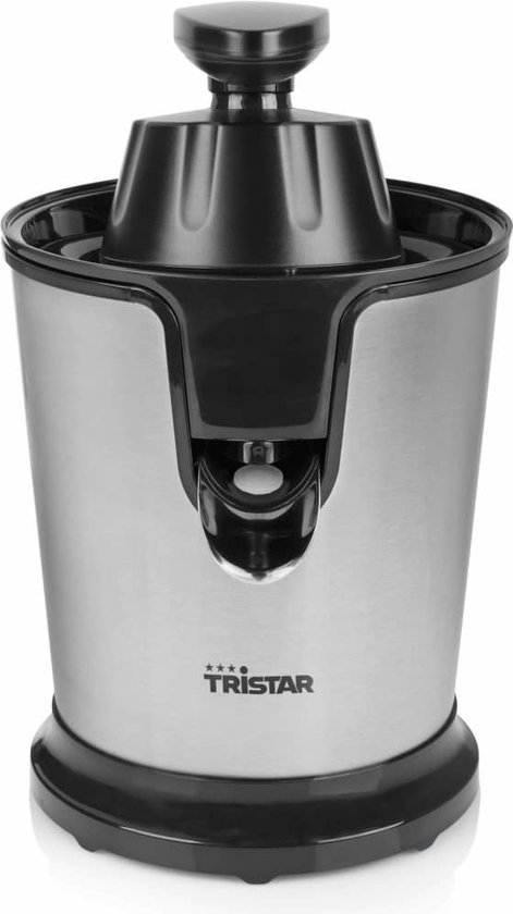 Tristar Citruspers Elektrisch - CP-3002 - 85W - Incl. 2 perskegels, pulpfilter, druppelstop - RVS van Merkloos