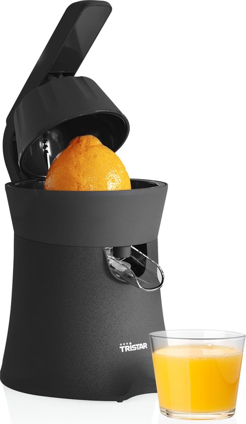 Tristar Citruspers Elektrisch - CP-3015 - 120W - Incl. 2 perskegels, pulpfilter, druppelstop, pershendel - Zwart