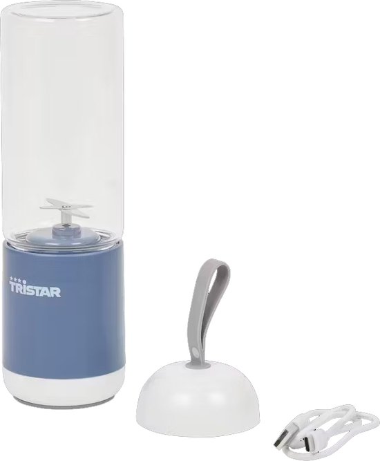 Tristar - Draagbare Blender - Blauw - Blender To Go - USB Oplaadbaar - 380ml van Merkloos