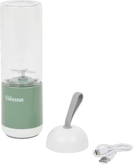 Tristar - Draagbare Blender - Groen- Blender To Go - USB Oplaadbaar - 380ml van Merkloos