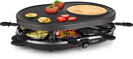 Tristar Gourmetset - RA-2996 - 1200W - Bakplaat 8 personen - Incl 8 pannetjes - PFAS-Vrij
