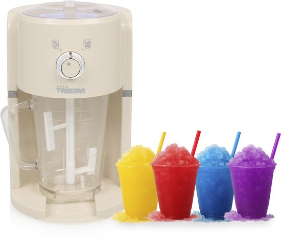 Tristar KD-7310 - Ijscrusher Slushy maker - 30W - 1,1 Liter - Creme wit van Tristar
