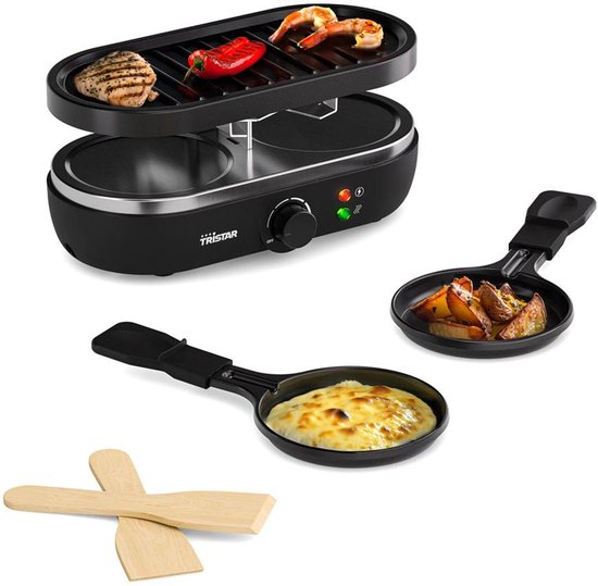 Tristar PD-9053 Raclette Mini - Voor 2 Personen - Compact & Gebruiksvriendelijk