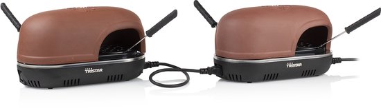 Tristar Pizza Festa Gourmet Connect PZ-9162 - Pizzaoven en Pizzamaker - Gourmetstel voor pizza's - Uitbreidbaar en koppelbaar voor maximaal 8 personen - Set 4 Personen