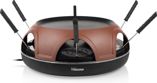 Tristar PZ-9160 - Pizzaovens - 1800W - Ø25cm - Voor 6 personen - 3 Functies in 1