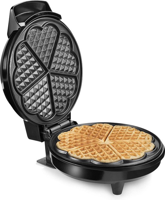 Tristar Wafelijzer - WF-1160 - 700W - 5 hartvormige wafels - Anti aanbaklaag - PFAS-vrij van Tristar