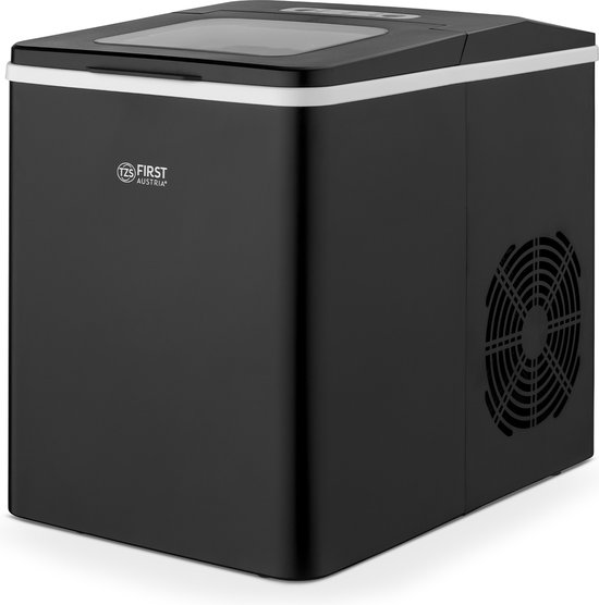 TZS First Austria IJsblokjesmachine - 1.8L Ijsblokjesmachine - 9 blokjes in 7 minuten - Zwart - 150W - Draagbaar van Tzs First Austria