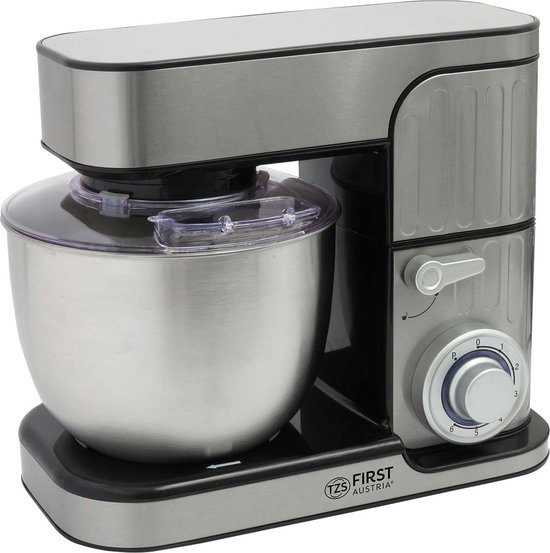 TZS First Austria Keukenmachine - Mixer - 5 Liter - 1300W - Zilver
