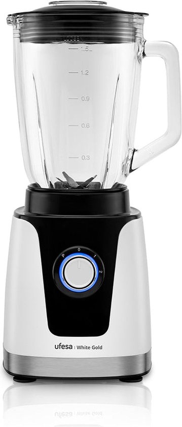 Ufesa 70205761 blender 1,5 l Blender voor op aanrecht 1500 W Zwart, Wit van Ufesa