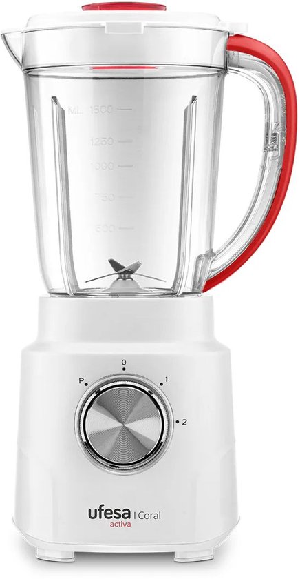 Ufesa Coral - Blender - 600 watt - 3 standen + turbo functie - Wit van Ufesa