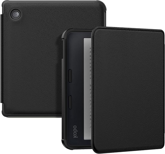 Ultra Slim en Lichtgewicht Folio Hoes voor Kobo Libra Colour 7" 2024 met Auto Wake/Sleep Functie, Zwart - Bescherming, Stijl en Functionaliteit van Merkloos
