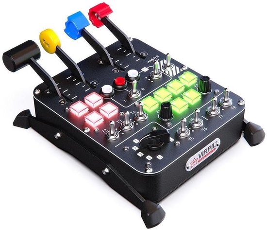 Universeel Bedieningspaneel #3 voor Flight Simulatie - Programmeerbare Switches en Knoppen voor Cockpit van Logitech