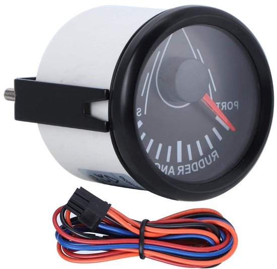 Universele 52mm Stuurhoekmeter voor Boot met 0-190 Ohm Indicator en Achtergrondverlichting, Accessoire voor Jacht en Vaartuigen van Merkloos