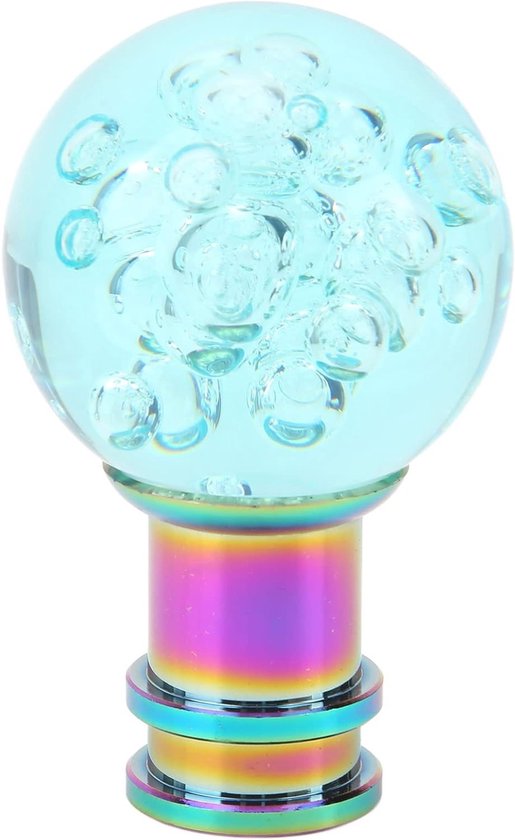 Universele Acryl Transparante Shift Knop, Bubble Style Schakelkop met M8 M10 M12 Adapter voor Auto (Lichtblauw) - Stijlvol, Duurzaam en Ergonomisch van Merkloos