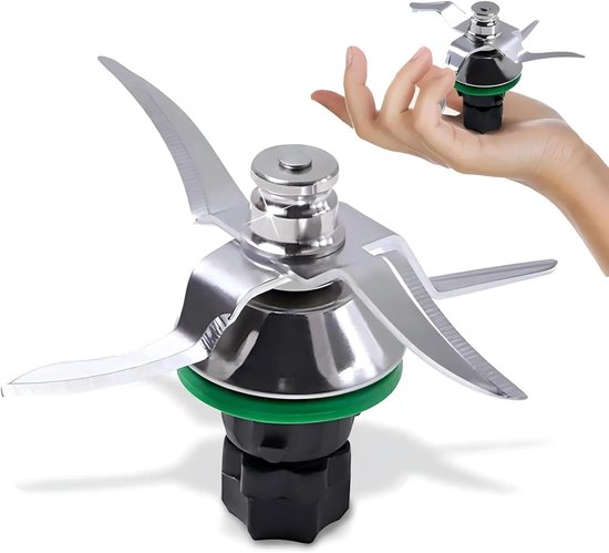 Universele messenset - Geschikt voor Vorwerk Thermomix TM5 en TM6 mengmes - Gemaakt van roestvrij staal - Keukenhulpmiddel - Geschikt voor het hakken en mixen van voedsel in keukenmachines - Accessoires voor Thermomix TM5 en TM6 - Zilver van Merkloos