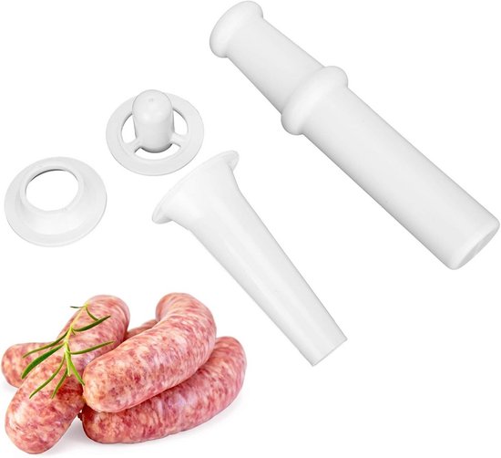 Universele Opzetstukken voor 5# Vleesmolen: Kubbe, Worststopper en Duwer van Merkloos
