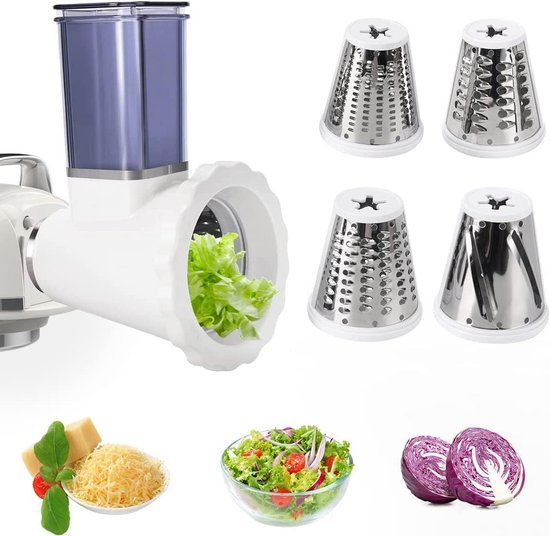 Universele Slicer en Rasp Set voor Keukenmachine - RVS Groentesnijder en Kaasrasp Accessoires van Bosch