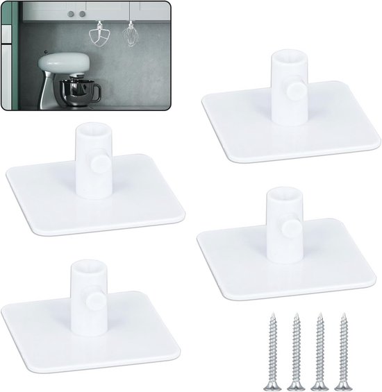 Universele Stand Mixer Accessoires Organizer - 4 Stuks Houder voor Mixer Opzetstukken