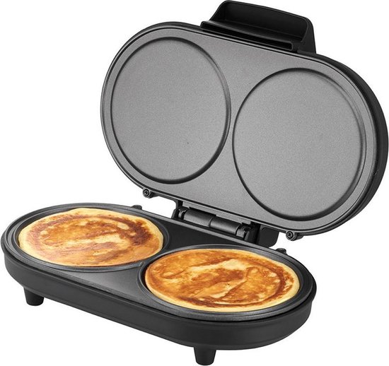 Unold 48165 Dubbele pancakemaker - Zwart,- RVS