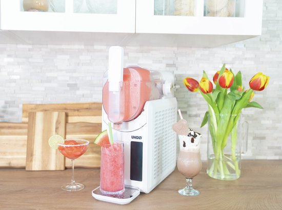 Unold Slush-Eismaschine Susi 48940, Compressie-ijsmachine, 2 l, Wit, 1,2 m, Kunststof, Knoppen van Merkloos
