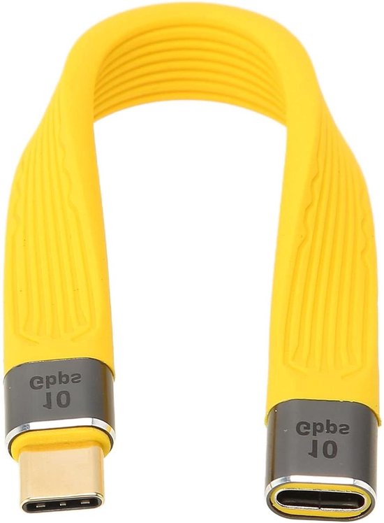 USB-C kabel - 53 Inch - 100 W 5A - Snelladend - 10 Gbp - Geschikt voor Mobiele Telefoon - Travel . van Travel