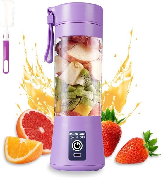 USB Elektrische Mini Blender, Draagbare Blenderbeker, Voor Shakes en Smoothies 380 ml Sap, Zes Messen Geweldig om te Mengen van $
