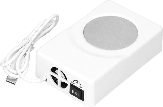 USB Koel- en Verwarmings Onderzetter 2-in-1 Draagbaar voor Bureau en Auto Koffie Thee Melk Water - wit